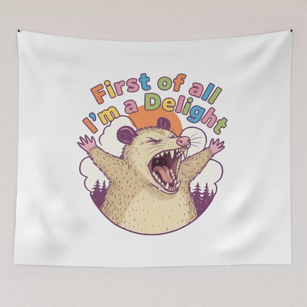 Item preview, First Of All I'm A Delight Why Are You Laughing  designed and sold by SkeletonsDanger.