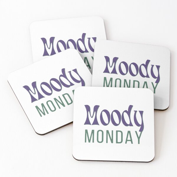 Item preview, Moody Monday | Retro Lo-Fi Grain & Wavy Aesthetic Typography designed and sold by SunandShade.