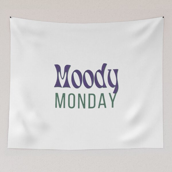 Item preview, Moody Monday | Retro Lo-Fi Grain & Wavy Aesthetic Typography designed and sold by SunandShade.