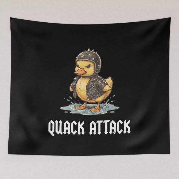 Item preview, Tough Biker Duckling Quack Attack Motorcycle Helmet designed and sold by k3rstman1.