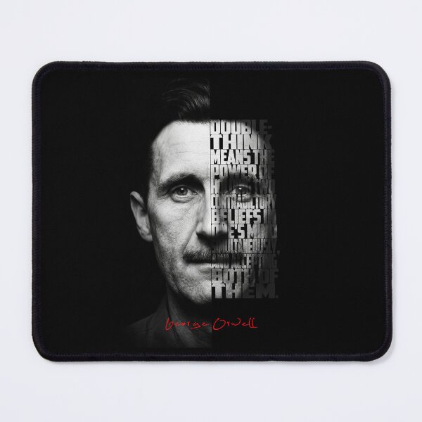 Item preview, George Orwell Splitface Quote Poster designed and sold by Enea Kelo.