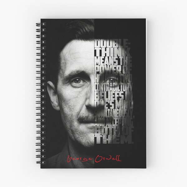 Item preview, George Orwell Splitface Quote Poster  designed and sold by Enea Kelo.