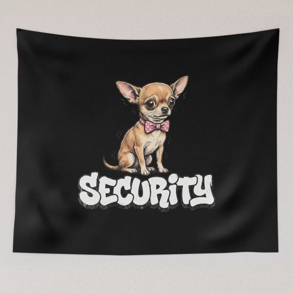 Item preview, Funny Shaking Chihuahua Security Guard Dog designed and sold by k3rstman1.