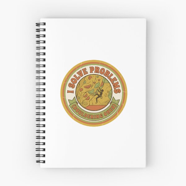 Item preview, I Solve Problems (Bouldering Ones) - Retro Climbing Pun Sticker designed and sold by StylePrint..