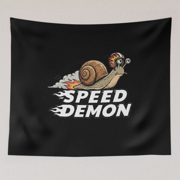 Item preview, Speed Demon Snail Racing Helmet Flames designed and sold by k3rstman1.