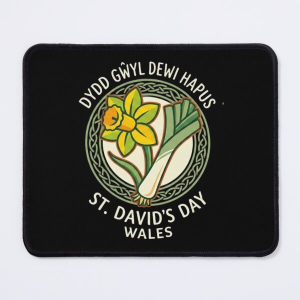 Item preview, Happy St David's Day Wales | Dydd Gŵyl Dewi Daffodil & Leek Badge designed and sold by Wear Sculpt.
