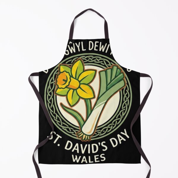 Item preview, Happy St David's Day Wales | Dydd Gŵyl Dewi Daffodil & Leek Badge designed and sold by Wear Sculpt.