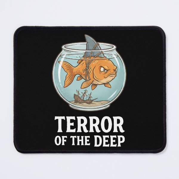 Item preview, Funny Goldfish Shark Fin Terror of the Deep designed and sold by k3rstman1.