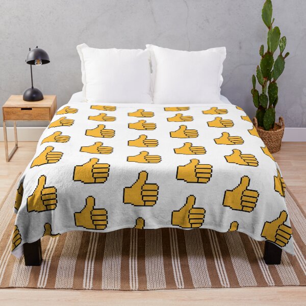 Item preview, Thumbs Up Pixel Emoji – Retro 8 Bit Positive Meme Reaction Sticker designed and sold by ANiyati.