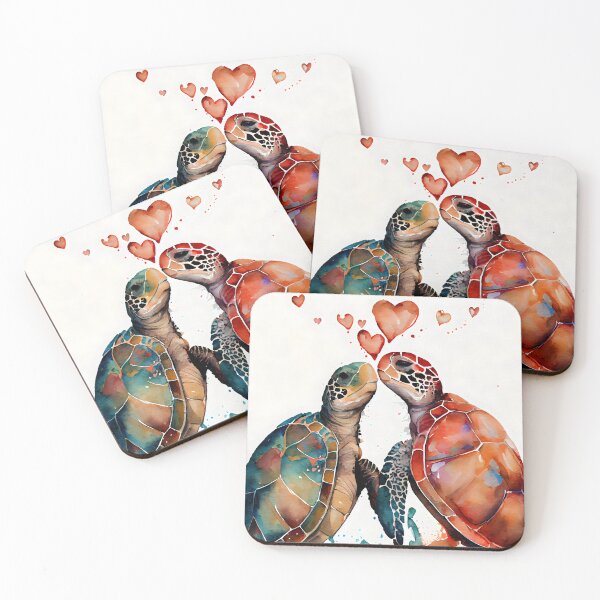 Item preview, Romantic Watercolor Sea Turtles designed and sold by Frollein S Berlin.