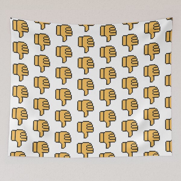 Item preview, Thumbs Down Pixel Emoji – Retro 8 Bit Meme Reaction Sticker designed and sold by ANiyati.