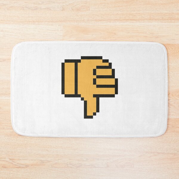 Item preview, Thumbs Down Pixel Emoji – Retro 8 Bit Meme Reaction Sticker designed and sold by ANiyati.