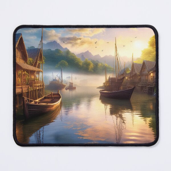 Item preview, Early Morning in a Fishing Village designed and sold by Kathy Weaver.