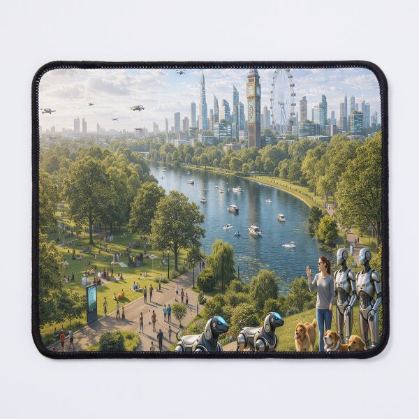 Item preview, London 2045: Human and AI Coexistence in Futuristic Hyde Park designed and sold by Livio Oliveira.