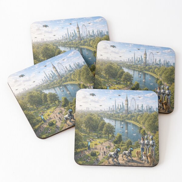 Item preview, London 2045: Human and AI Coexistence in Futuristic Hyde Park designed and sold by Livio Oliveira.