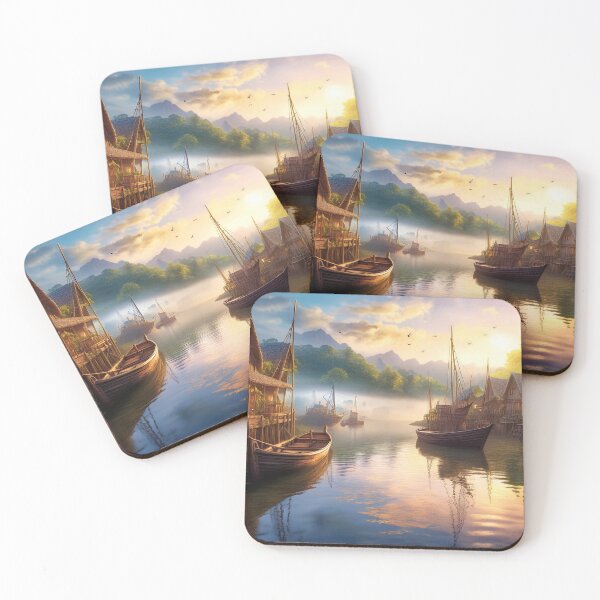 Item preview, Early Morning in a Fishing Village designed and sold by Kathy Weaver.