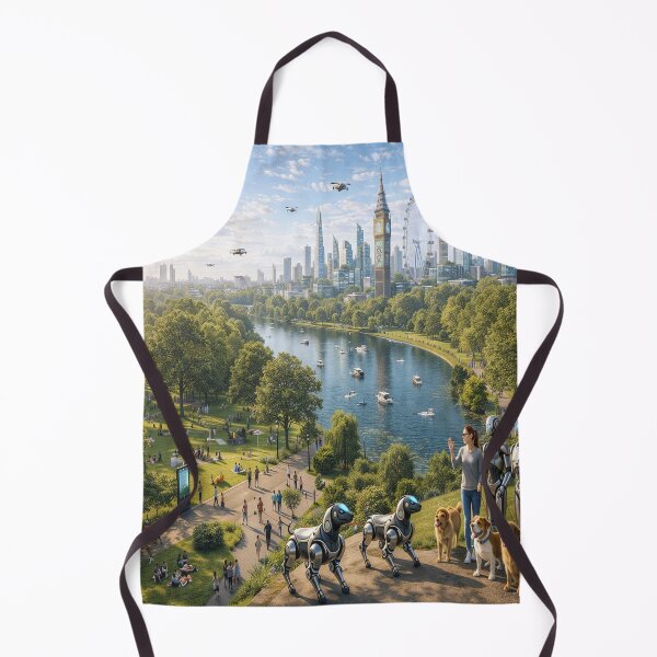 Item preview, London 2045: Human and AI Coexistence in Futuristic Hyde Park designed and sold by Livio Oliveira.