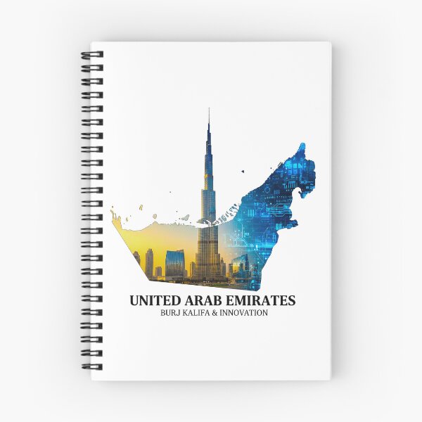 Item preview, UAE Map Burj Khalifa and Future Innovation Art designed and sold by AbulailArt.