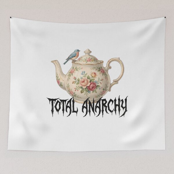 Item preview, Total Anarchy Vintage Floral Teapot Bird designed and sold by k3rstman1.