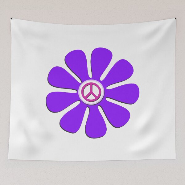 Item preview, Good Vibes Purple Peace Flower designed and sold by Bizb.