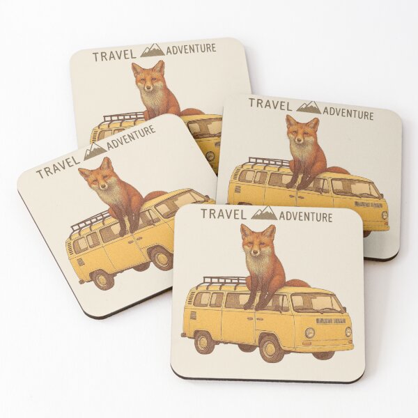Item preview, Travel Adventure Fox – Cute Road Trip Animal Illustration designed and sold by Aloloco.