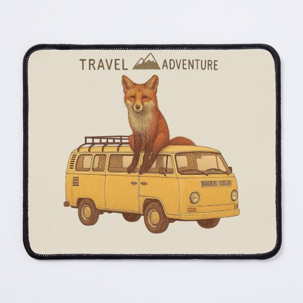 Item preview, Travel Adventure Fox – Cute Road Trip Animal Illustration designed and sold by Aloloco.