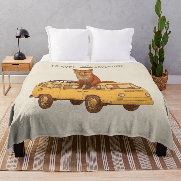 Item preview, Travel Adventure Fox – Cute Road Trip Animal Illustration designed and sold by Aloloco.