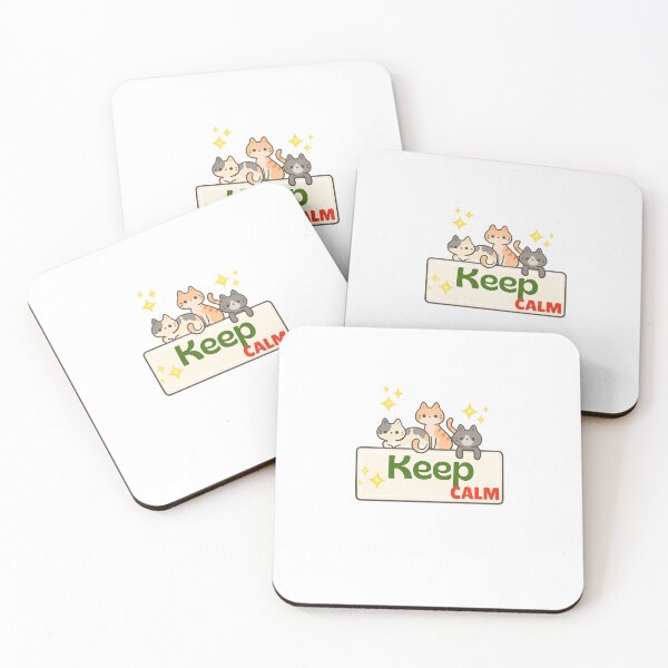 Item preview, Cute Cats Keep Calm Illustration designed and sold by insof.
