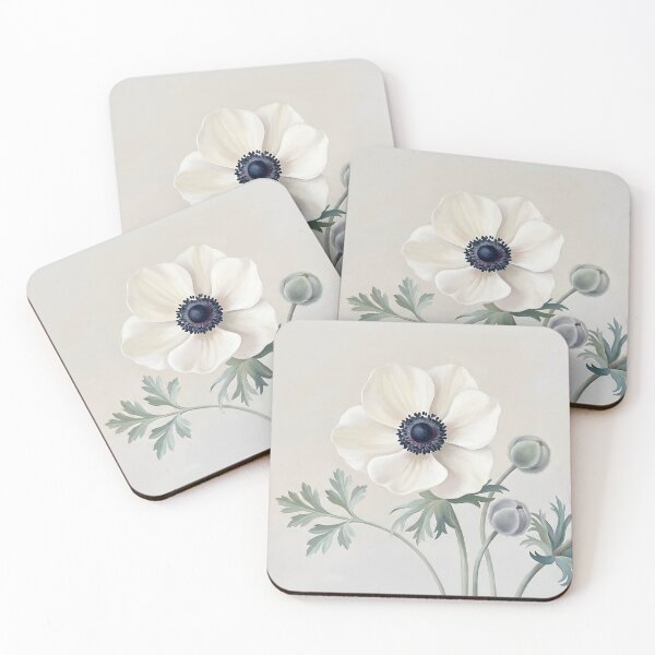 Item preview, White Anemone Wall Art designed and sold by DesignAnother.