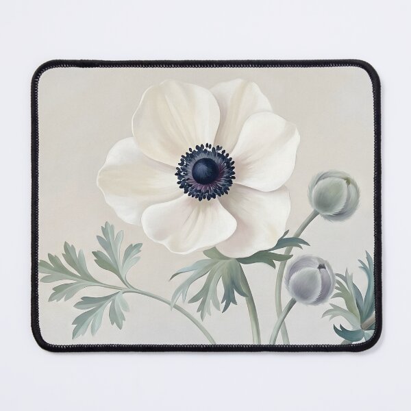 Item preview, White Anemone Wall Art designed and sold by DesignAnother.