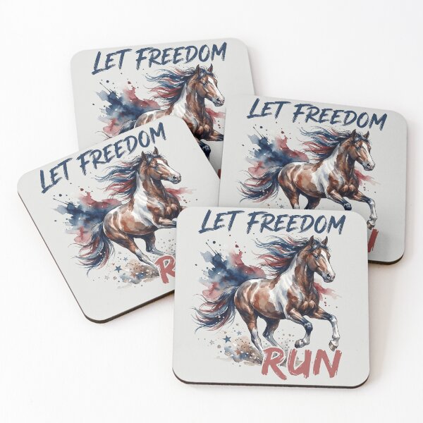 Item preview, Let Freedom Run - Patriotic Mustang designed and sold by DigitalGlade.