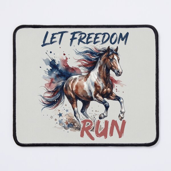 Item preview, Let Freedom Run - Patriotic Mustang designed and sold by DigitalGlade.