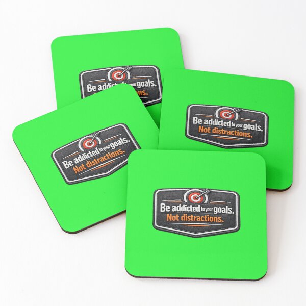 Item preview, Be Addicted To Your Goals Not Distractions Patch Sticker designed and sold by Scro-Ciob-Shop.
