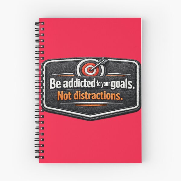 Item preview, Be Addicted To Your Goals Not Distractions Patch Sticker designed and sold by Nicolae-SCROCIOB-Shop.