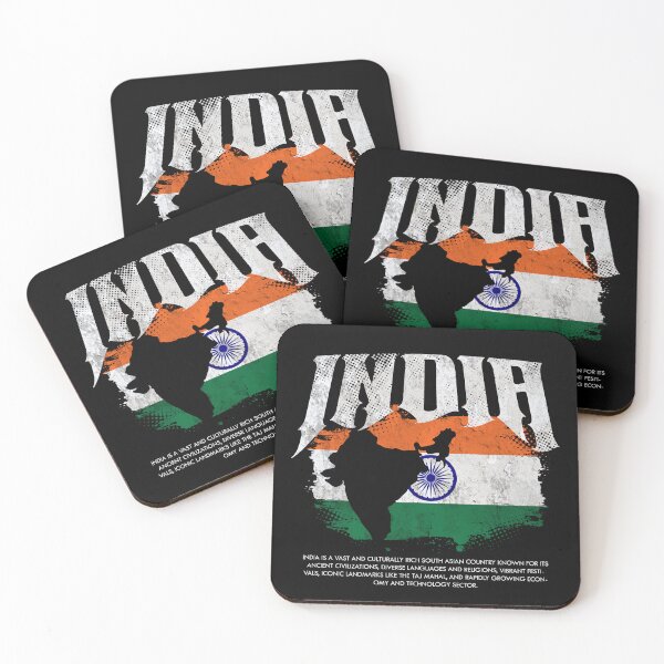Item preview, India Flag Map designed and sold by Ruinn Store.