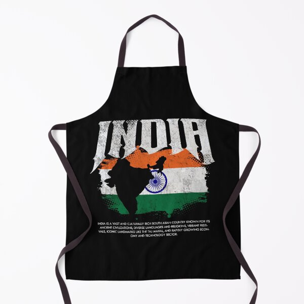 Item preview, India Flag Map designed and sold by Ruinn Store.