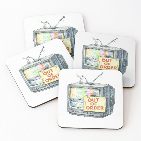 Item preview, Out of Order CRT TV – Broken Retro Television Sticker designed and sold by Felixuss.