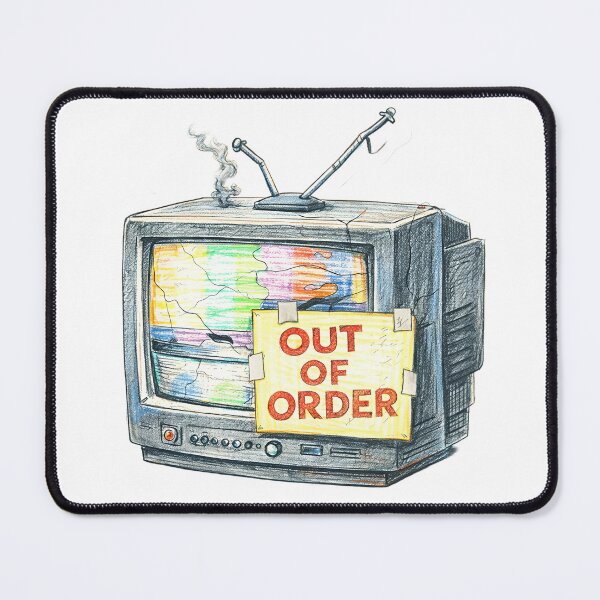 Item preview, Out of Order CRT TV – Broken Retro Television Sticker designed and sold by Felixuss.