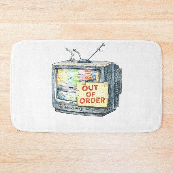 Item preview, Out of Order CRT TV – Broken Retro Television Sticker designed and sold by Felixuss.