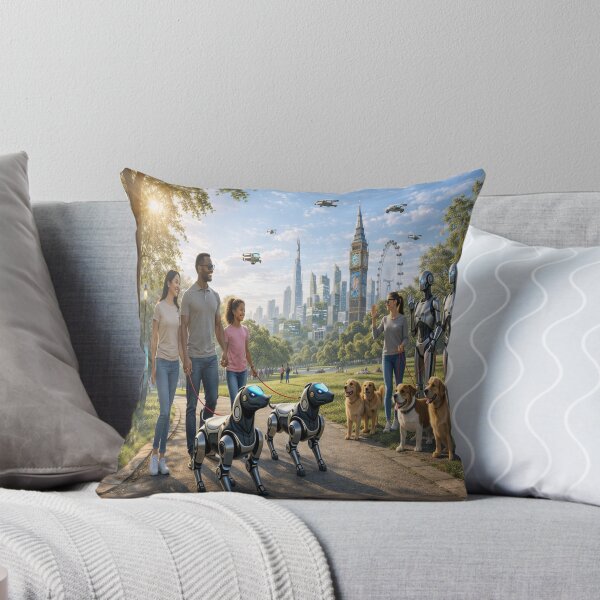 Item preview, London 2045 II:  Human and AI Coexistence in Futuristic Hyde Park designed and sold by Livio Oliveira.