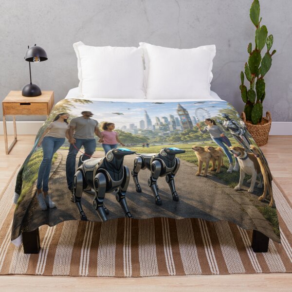 Item preview, London 2045 II:  Human and AI Coexistence in Futuristic Hyde Park designed and sold by Livio Oliveira.