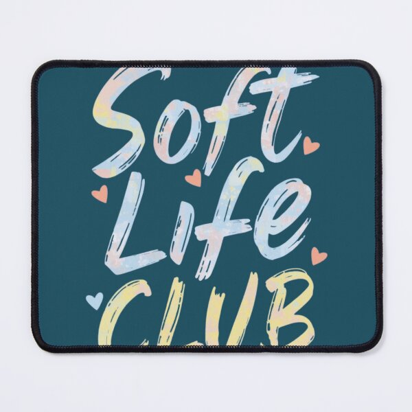 Item preview, Soft Life Club | Pastel Aesthetic Bubble Letter Graphic designed and sold by PACS0011.