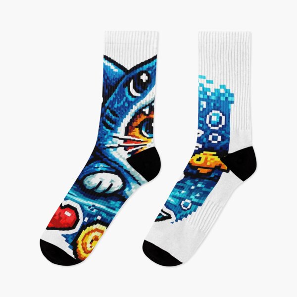 Item preview, Cat Shark Pixels designed and sold by RoboDynamite.