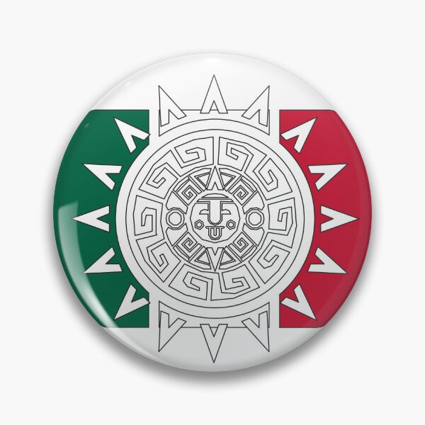 Item preview, Mexican Flag Aztec Calendar Crossover Mexican Heritage designed and sold by the Zarock Shop.