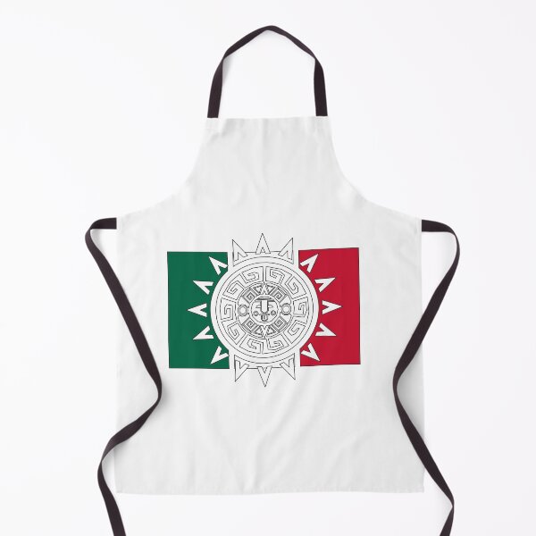 Item preview, Mexican Flag Aztec Calendar Crossover Mexican Heritage designed and sold by the Zarock Shop.