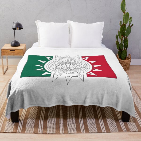 Item preview, Mexican Flag Aztec Calendar Crossover Mexican Heritage designed and sold by the Zarock Shop.