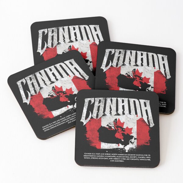 Item preview, Canada Flag Map designed and sold by Ruinn Store.