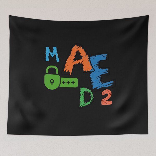 Item preview, Encrypted Dreams – Colorful Lock and Secret Code Design designed and sold by Aquarius-club.