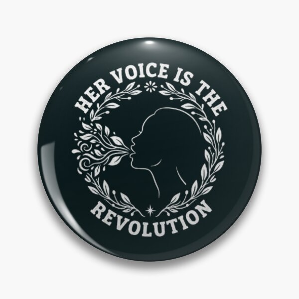 Item preview, Her Voice Is The Revolution Empowering Feminist Voice & Action Graphic Art designed and sold by Syrupulse.