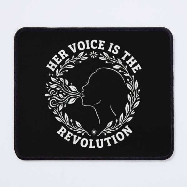 Item preview, Her Voice Is The Revolution Empowering Feminist Voice & Action Graphic Art designed and sold by Syrupulse.